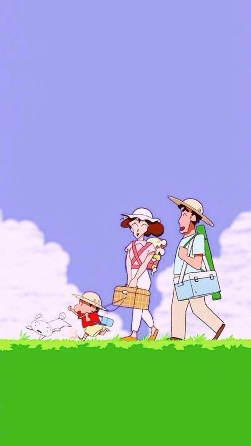 求蜡笔小新全家福壁纸