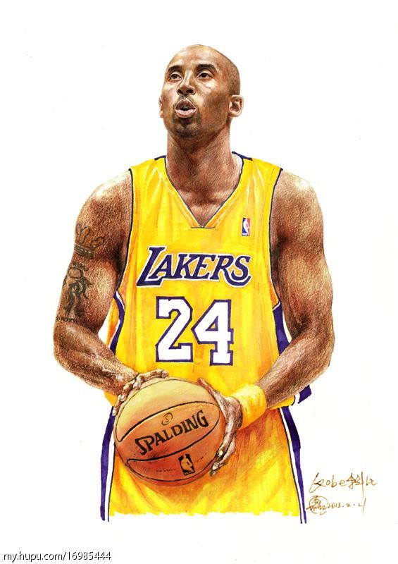 我画的nba球星手绘—奥尼尔和科比 1亮41回复