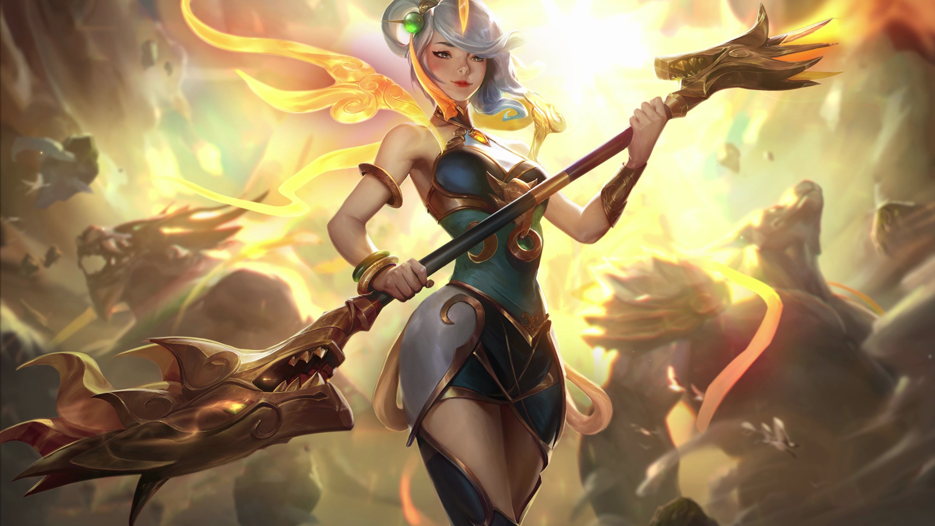 我宣布春晖神女是英雄联盟最好看原画