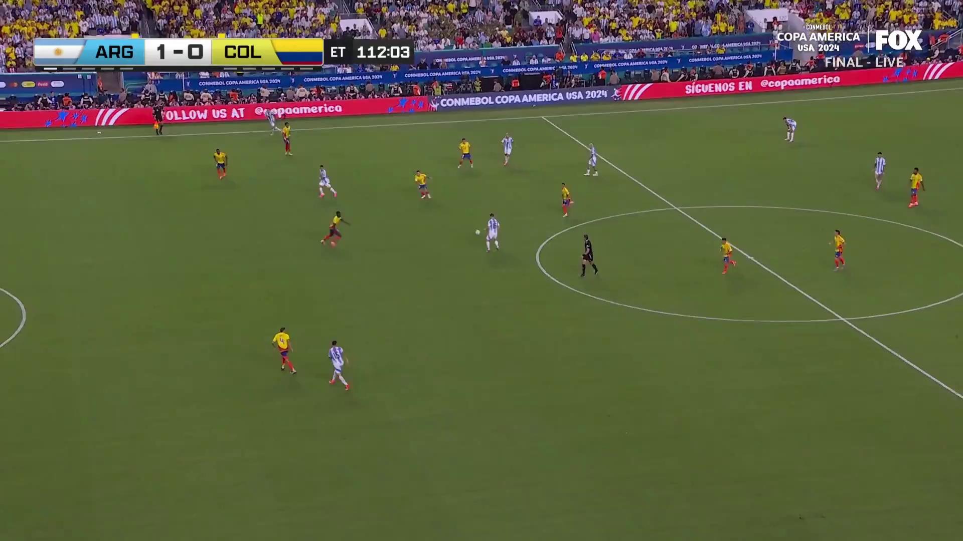 美洲杯决赛 阿根廷vs哥伦比亚 劳塔罗加时绝杀