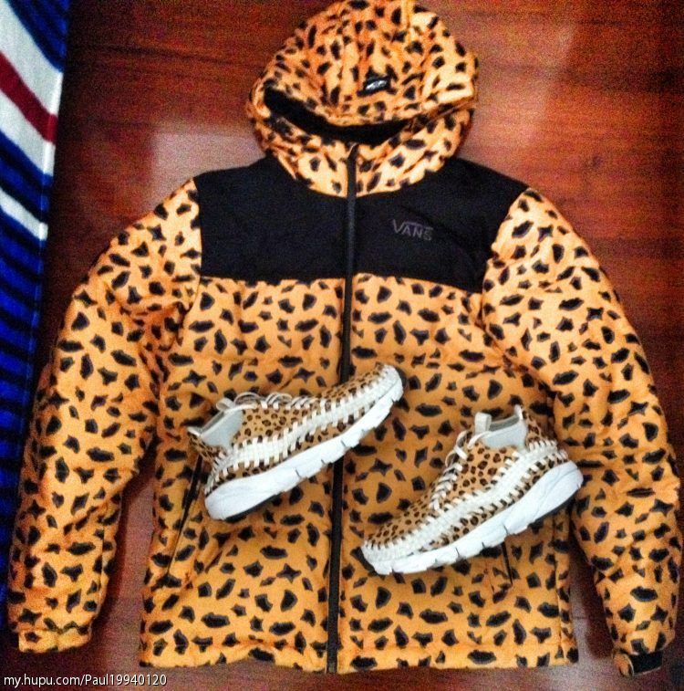 【从头骚到脚】 豹纹woven  收脚裤  豹纹羽绒服