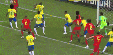 德布劳内世界波奥古斯托破门难救主,比利时2-1巴西晋级半决赛