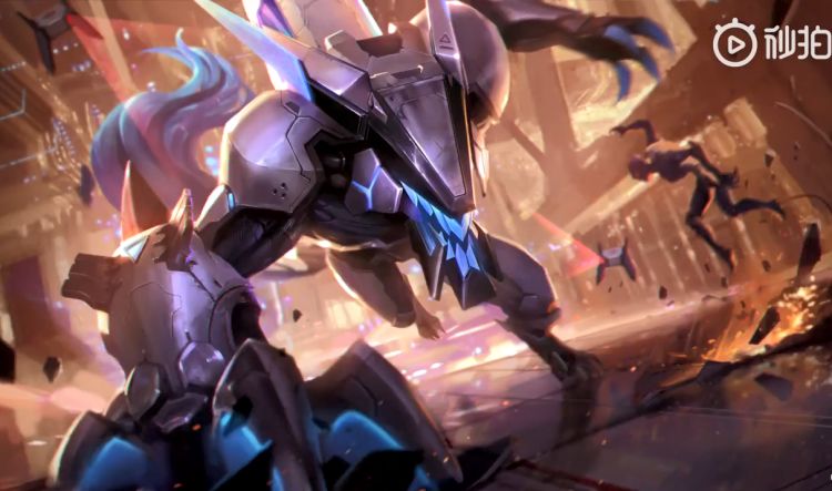 源计划狼人特效预览爬行的机械巨兽开启技能后尾巴会从蓝变红zt