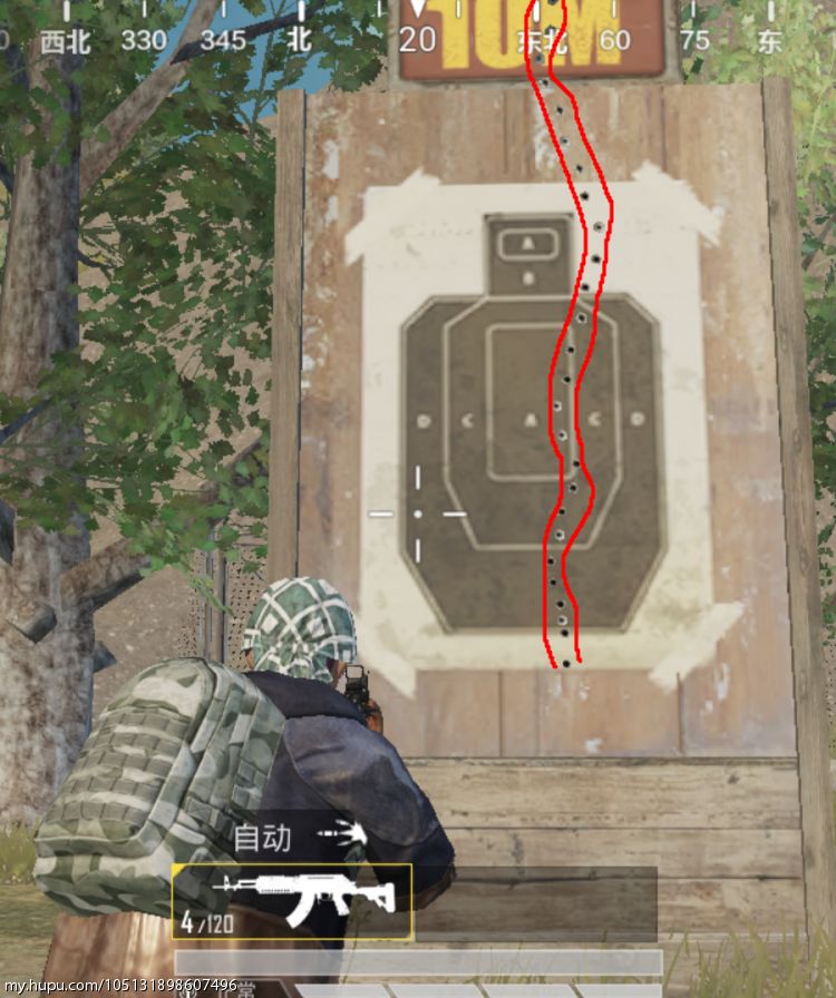无配件m762弹道图(站立)