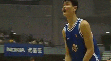 姚明19岁,cba扣篮大赛!