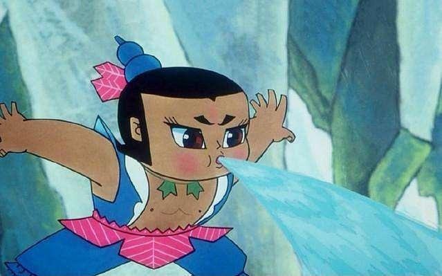 水娃,《葫芦兄弟》中的五娃,能够吸水吐水.