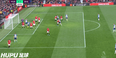 GIF：邓克接角球头球破门，布莱顿扳回一球