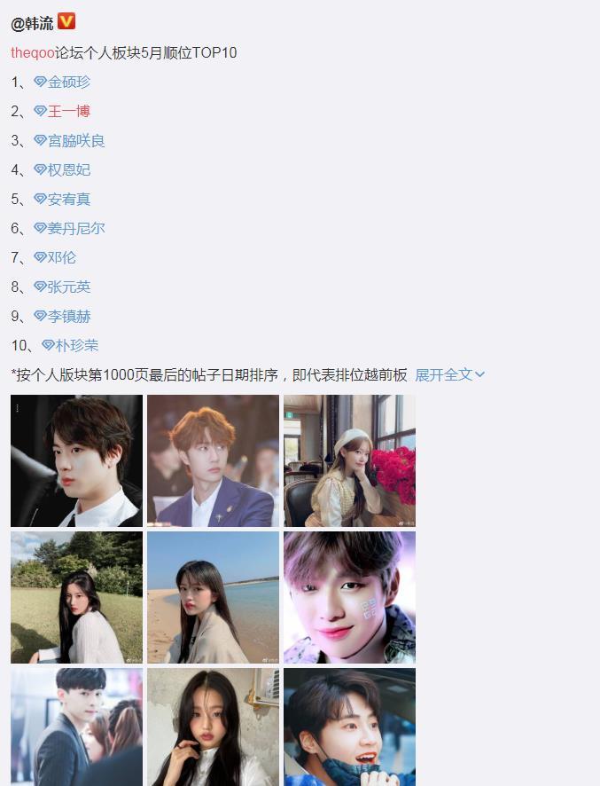 王一博凭借陈情令和陪你到世界之巅韩国论坛五月排第二邓伦第七 虎扑 王一博凭借陈情令和陪你到世界之巅韩国论坛五月排第二邓伦第七 虎扑