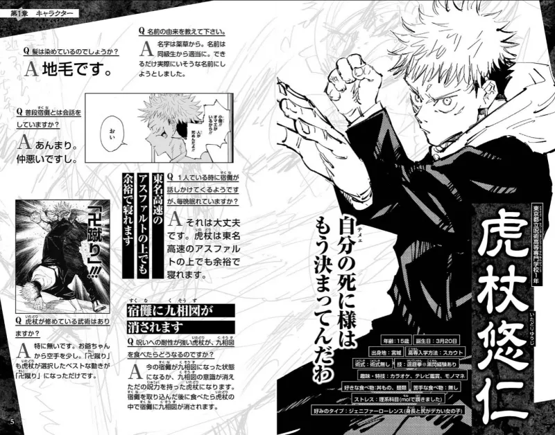 咒术回战 公式书角色介绍翻译 咒术高专篇1 Acg区 虎扑社区