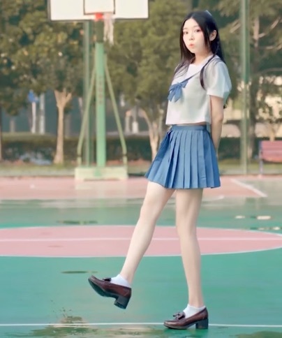 欣小萌这腿什么水平?