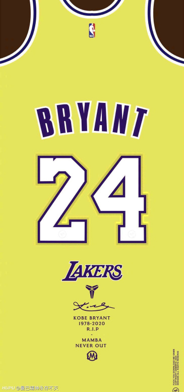 请问有老哥有这种科比的壁纸吗?求一张金色球衣24号的