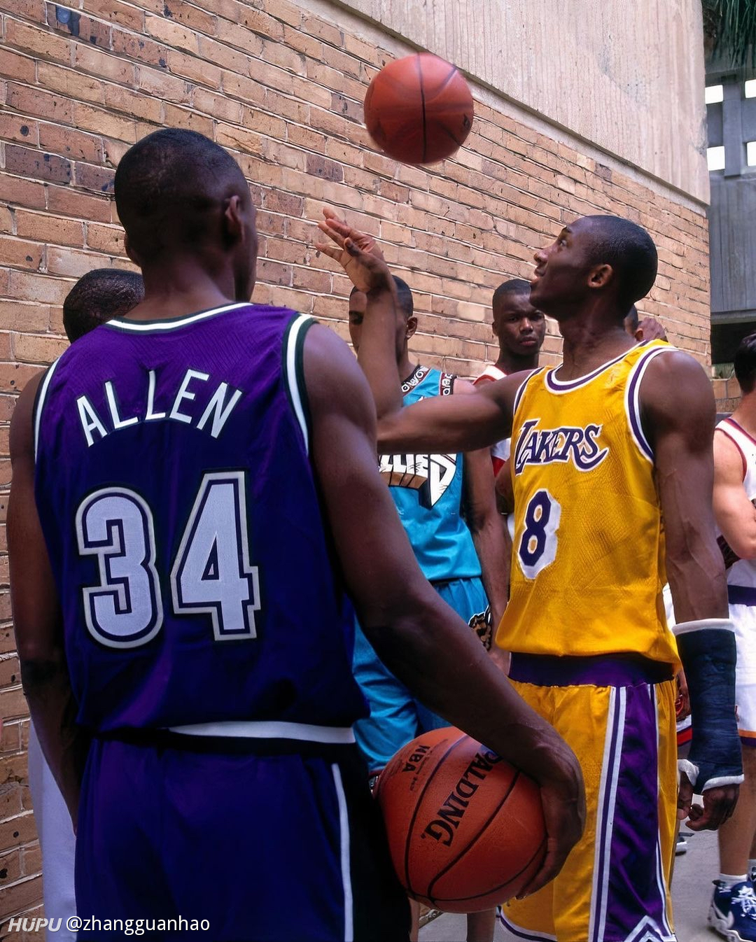 nba老照片1996年新秀定妆照幕后花絮