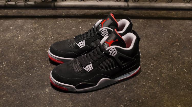 air jordan 4 retro -黑/水泥灰/火红-细节图赏